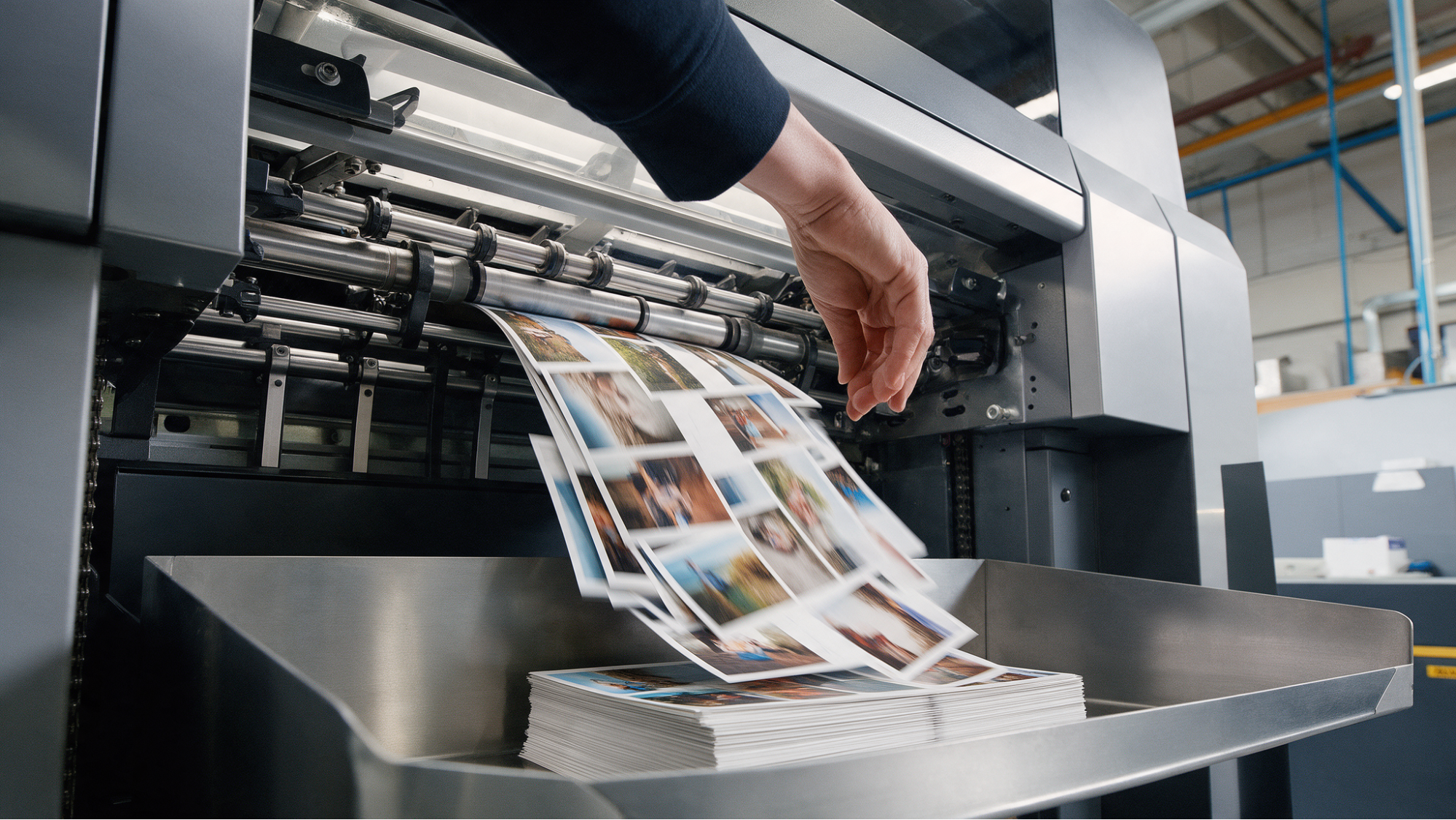 Printing press producing photo prints